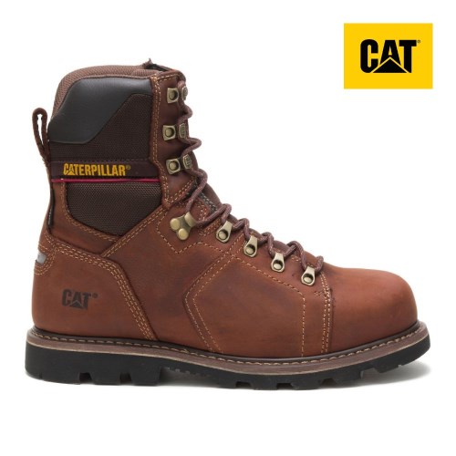 Caterpillar Alaska 2.0 8" Waterproof Thinsulate Steel Toe Miesten Turvakengät Ruskea (IKDON)